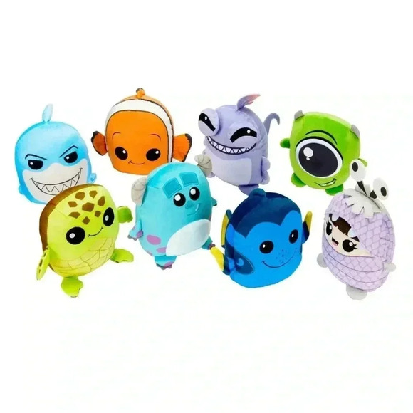 Disney Pixar Disney 100 x Cuutopia 8-pack Finding Nemo/Monsters, Inc. Plush Toys - Picture 3 of 9